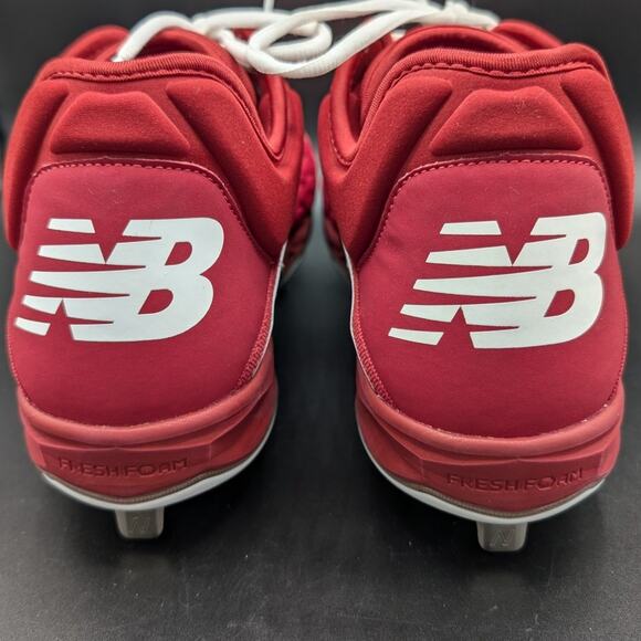 New Balance Baseball Cleats Mens 16 Fresh Foam Shoes Red Metal Athletic Sports main image 6